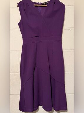 Miusol Sleeveless Deep Purple Midi Dress
